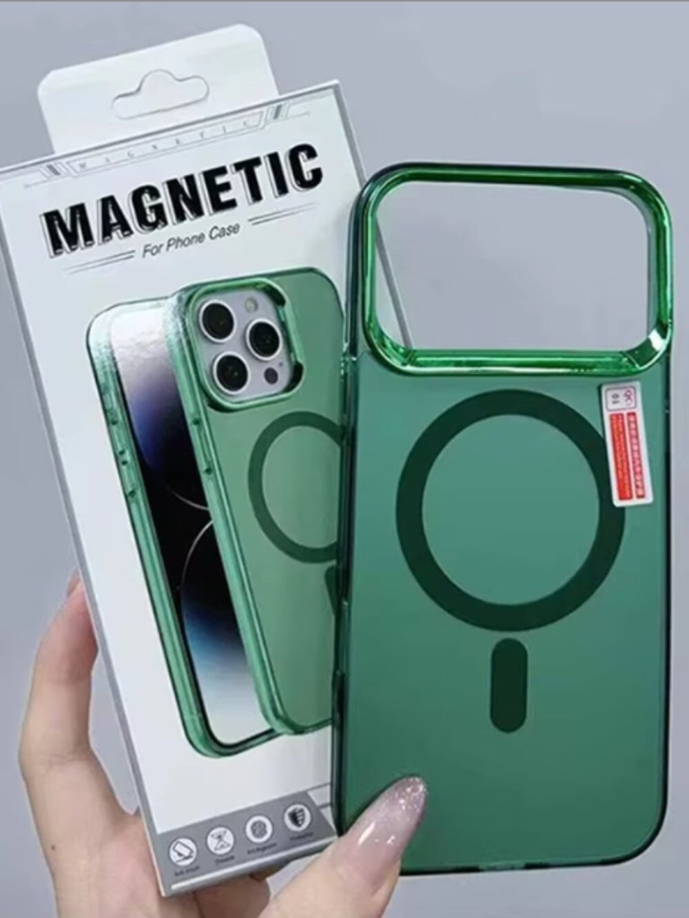 iPhone 17 Pro Max Case with Magnetic Wireless Charging Shockproof